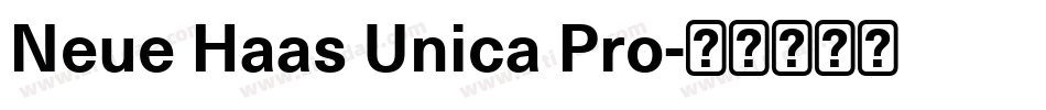 Neue Haas Unica Pro字体转换